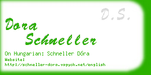 dora schneller business card